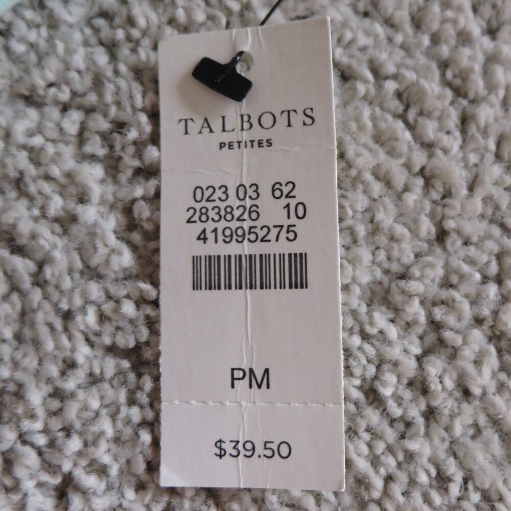 NWT Talbots women stretch weekend tee shirt size MP green - Picture 5 of 7